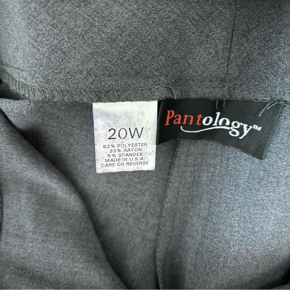 Pantology Gray Pants Slacks Career Office Women’s Size 20W - Picture 2 of 12
